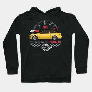 Yellow ae86-Drift Tax Hoodie